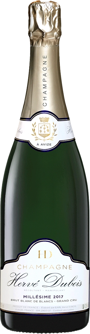 Champagne Brut Blanc de Blancs Millésime AOC Hervé Dubois 2017